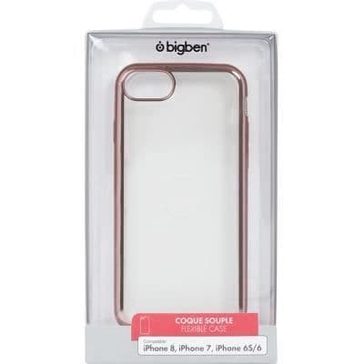 Coque - Rosa - iPhone 6/6S/7/8 - Semi-rigid - Transparent - TPU