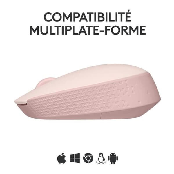 Mus - Trådlös - Logitech - M171 - Rosa - Ambidextrisk