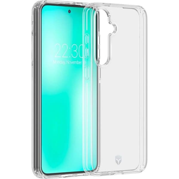 Skyddsskal - FORCE CASE - Samsung Galaxy S24 FE - Förstärkt - Transparent - Stötsäkerhet