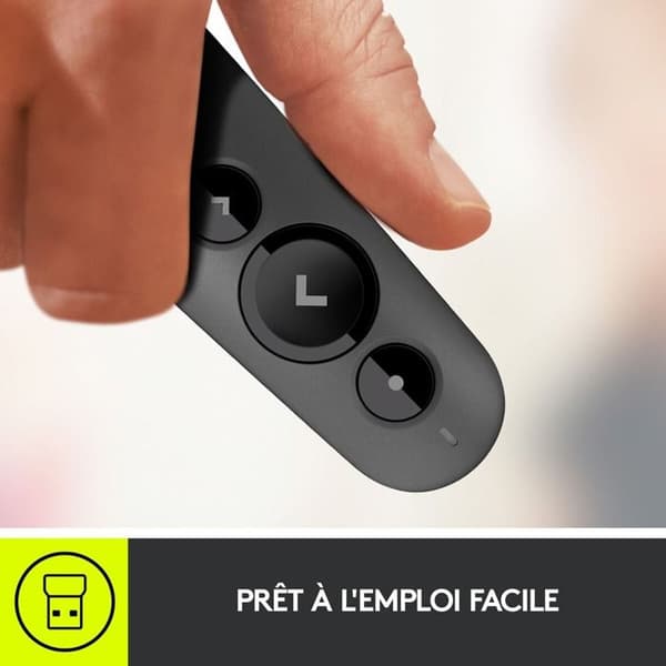 Presentationsfjärrkontroll - Logitech - R500 - Grafit - Trådlös - Laser