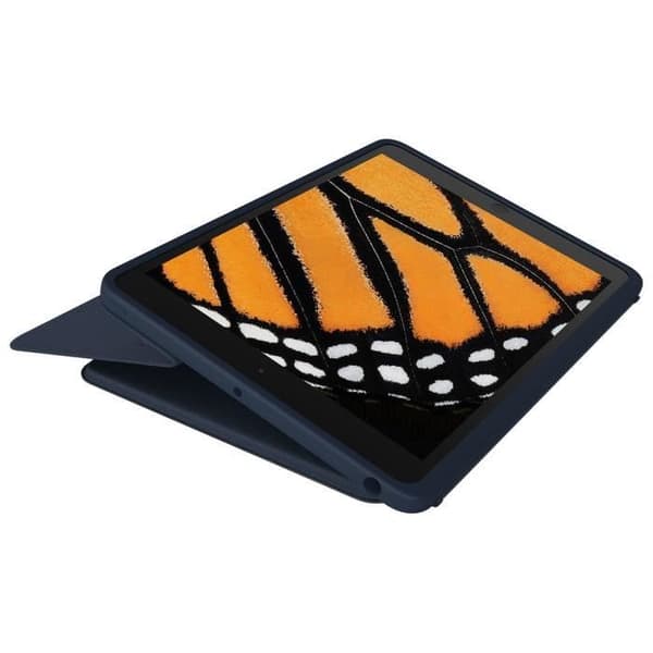 Tangentbordsfodral - Logitech - Rugged Combo 3 Touch - AZERTY - För iPad (7:e, 8:e och 9:e generationen) - Blå