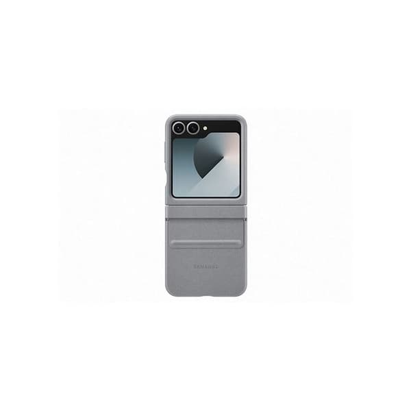 Coque - Kindsuit - Galaxy Z Flip 6 - Äkta läder - Grå - Mjuk
