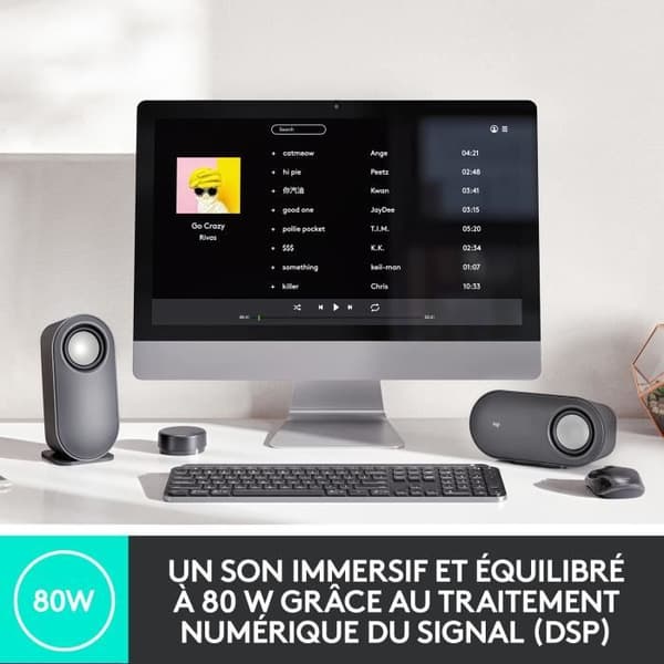 Trådlös högtalare - Logitech - Z407 - Svart
