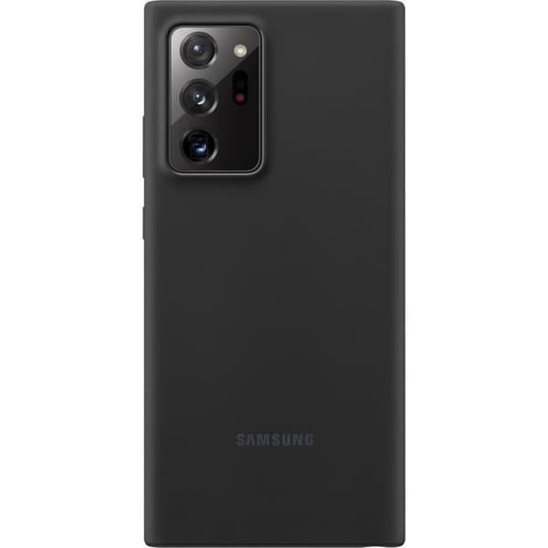 Svart silikonfodral för Note20 Ultra