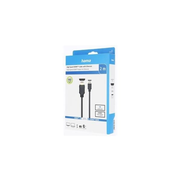 HDMI™ kabel typ A - typ C (mini), Ethernet, 2m