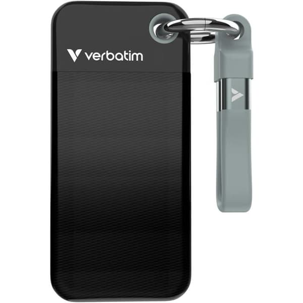 Verbatim Pocket extern SSD - 512GB (Svart/Grå)