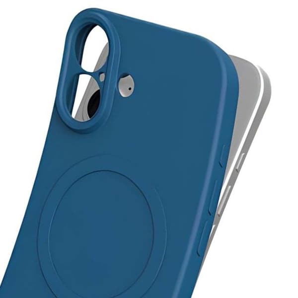 MagSafe-skal - JUST IN CASE - iPhone 17 - Flexibelt TPU - Höjda kanter - Mikrofiberfoder