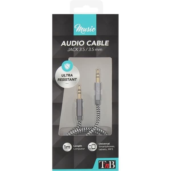 T'NB JACKNYLON1 Jackkabel nylon 3.5mm