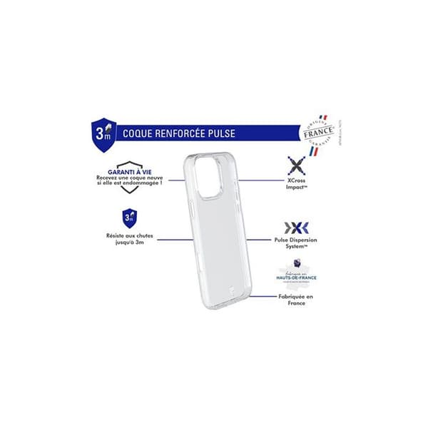 Forcecase förstärkt skal till iPhone 16 Pro Max Transparent