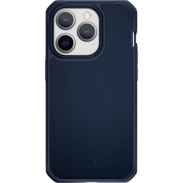 Coque - Itskins - iPhone 14 Pro - Förstärkt - Ballistisk Nylon - Blå