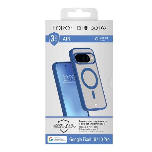 Stötsäker skal - FORCE CASE - Google Pixel 10/10 Pro - 3M - Luftkudde - Flytande silikon