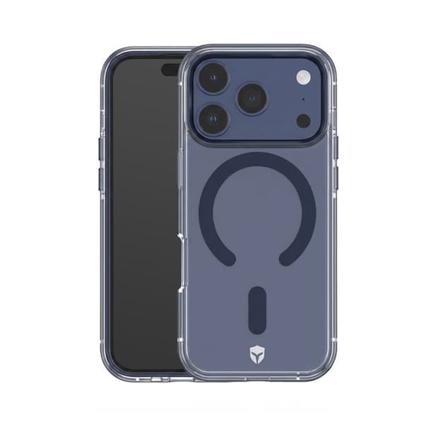 Coque - FORCE CASE - för iPhone 17 Pro MagSafe Kontur Metall Stötsäker 2m Premium Blå