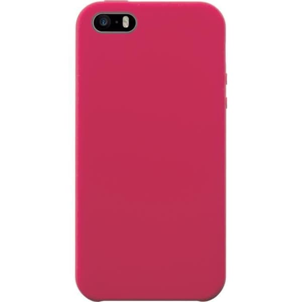 Coque - BigBen - iPhone 5/5S/SE - Hård - Soft touch - Vattenmelonröd