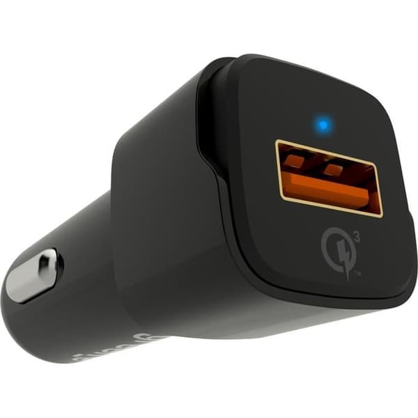 Quick Charge billaddare svart Green_e 3.0 A
