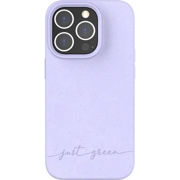 Coque - Just Green - iPhone 14 Pro - Nedbrytbar - Mjuk - Lavendel
