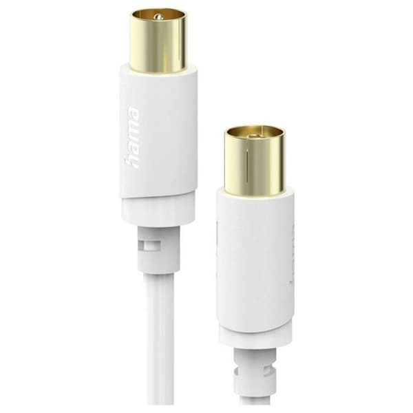 Antenkabel, hane - hona, guld, 5,0 m, 120 dB