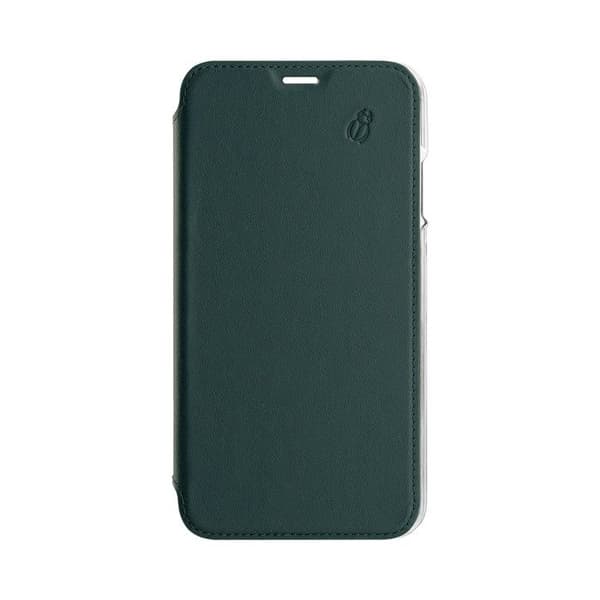 Foliofodral - BEETLECASE - iPhone 11 - Premium Läder - Glasbaksida - Kortfack