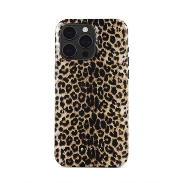 Coque - BURGA - Spelare - iPhone 15 Pro - Leopard - Stötsäker - MagSafe