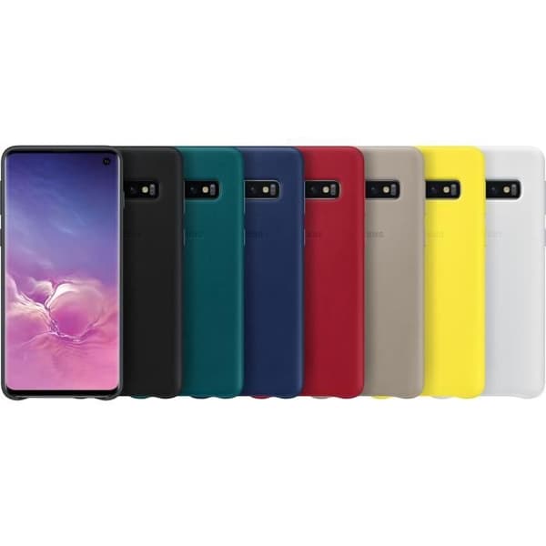 Samsung läderfodral S10 - Vit