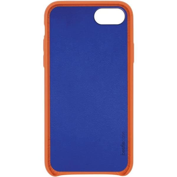 Coque - Skal - iPhone 6/6S/7/8 - Orange läder - Hård - Elegant