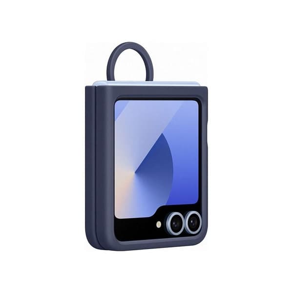 Coque - Samsung - Galaxy Z Flip 6 - Silikon - Mörkblå - Optimal skydd