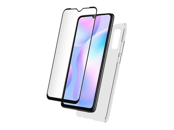 Pack Coque Souple - Bigben - RedMi 9A - Transparent - Härdat Glas - Unisex