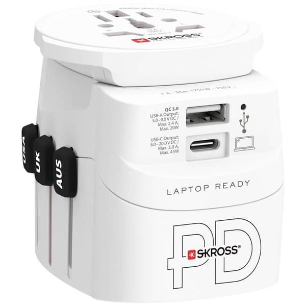 Skross 1.302474 Pro Light USB Reseadapter AC45PD World