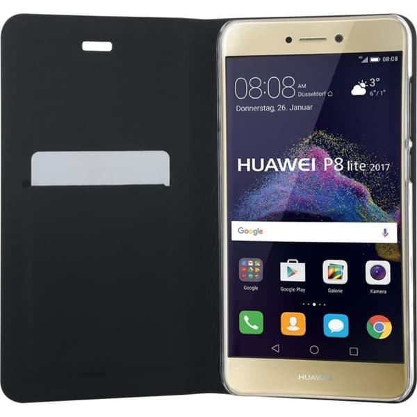 Folio Stand Black för Huawei P8 Lite 2017 - Bigben - Skydd - Elegans
