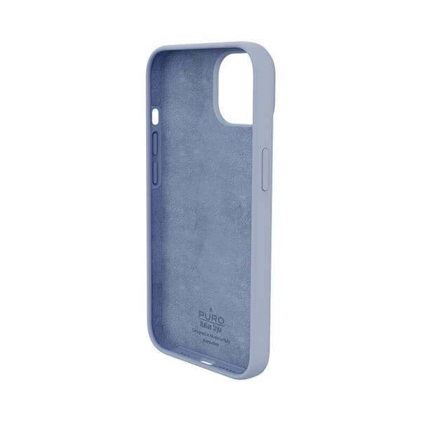 Skyddsfodral - Puro - Icon - iPhone 14 Plus - Silikon - Flexibelt - Blå
