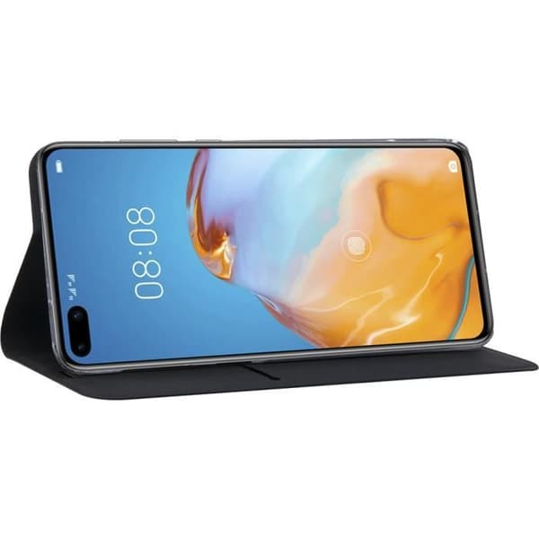 Etui Folio - Bigben - Huawei P40 - Svart - Hårdfodral - Kappfäste