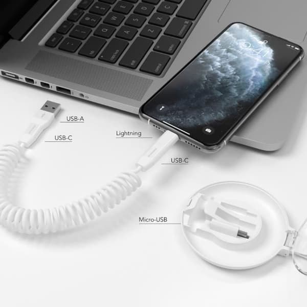 Allt-i-ett kabel - Allroundo - C - 3A - Vit - Andra
