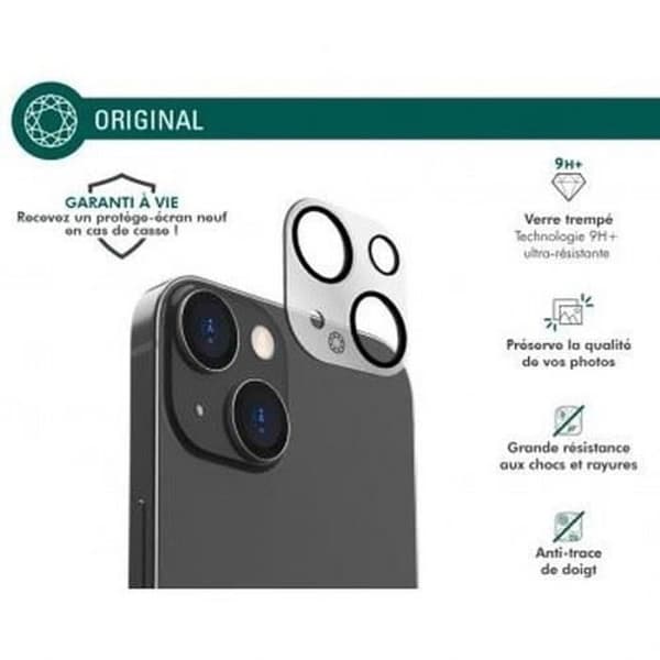 Glaskameraskydd för iPhone 15 - FORCE GLASS - Ultrabeständigt - Transparent
