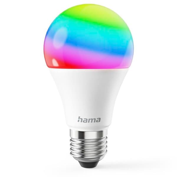 Ampull WLAN E27, 9W, Matter, glob, RVBB, variabel intensitet