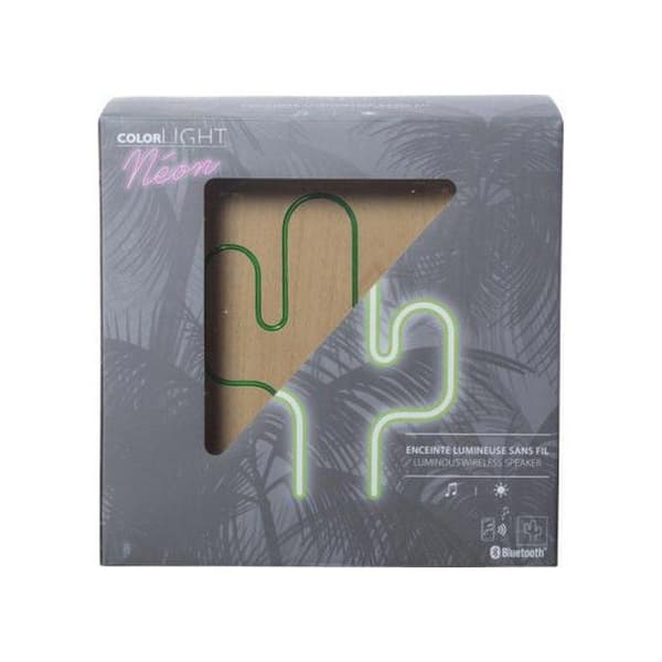 Bluetooth-högtalare - BIGBEN INTERACTIVE - Neon Cactus - Storlek S - 9W - Bluetooth 4.1
