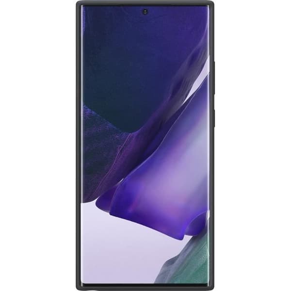 Svart silikonfodral för Note20 Ultra