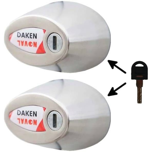 DAKEN Noval Double - Set med 2 Robust Lås 84101