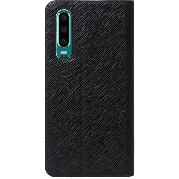 Etui folio - Huawei - P30 - Svart - Semi-rigid - Sidoflap