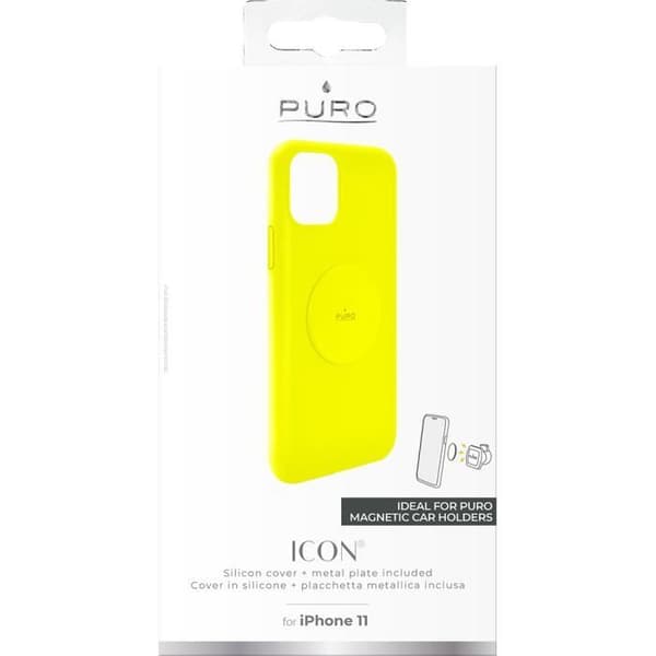 Coque - Puro - iPhone 11 - Semi-rigide - Jaune - Kompatibel med iPhone 11