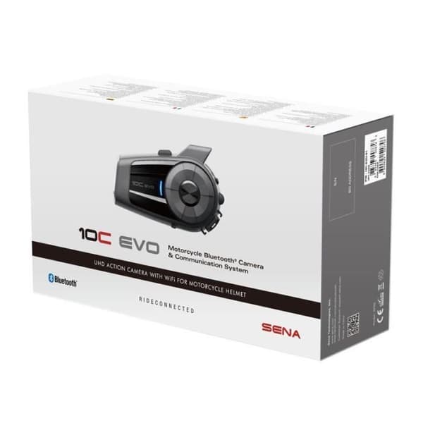 Intercom Kamera - SENA - 10C EVO 4K - 4K 30 fps - Bluetooth 4.1 - Batteritid 20h
