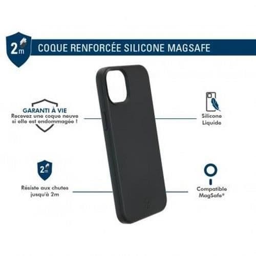 Skyddsskal - FORCE CASE - iPhone 15 Plus - Förstärkt MagSafe - Stötsäker 2m - Mikrofiberfoder