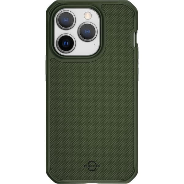 Coque - Itskins - iPhone 14 Pro - Ballistic Nylon - Grön - Förstärkt