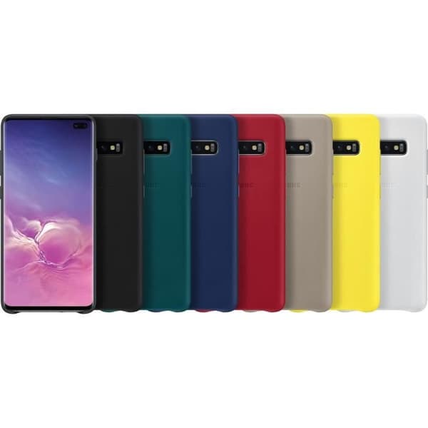 Samsung läderfodral S10+ Grå