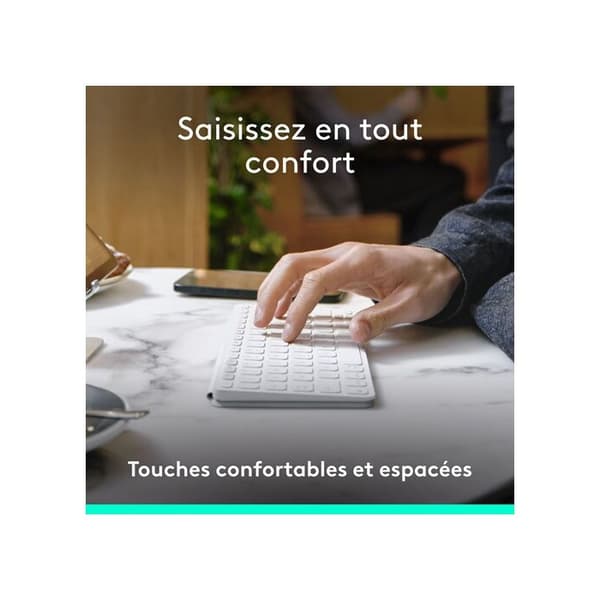 Logitech Keys-To-Go 2 AZERTY bärbart tangentbord