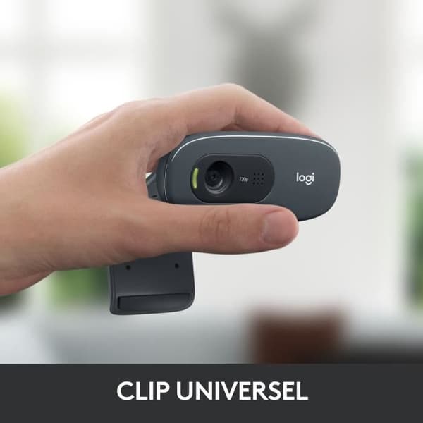 Webbkamera - 720p - Logitech - C270 - Inbyggd mikrofon