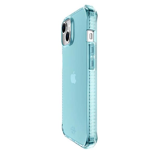 Coque - Itskins - iPhone 13 mini - Förstärkt - Klar - Blå