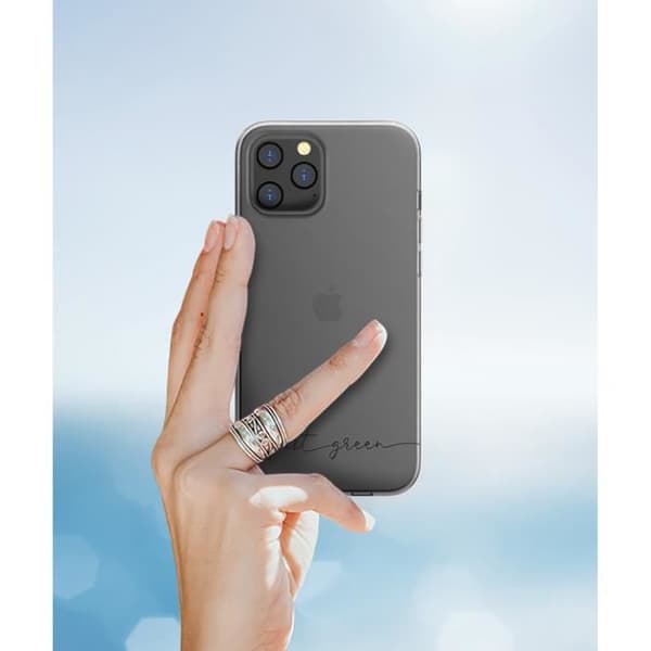 Coque - Just Green - iPhone 12 Pro Max - Återvinningsbar - Flexibel - Transparent