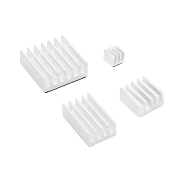 4 st Kylflänsar Aluminium Raspberry Pi 4 Model B Silver