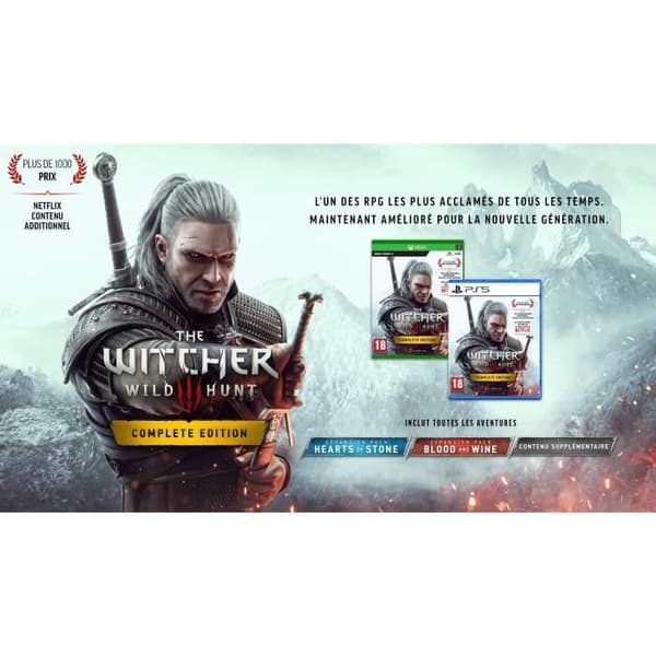 PS5-spel - CD PROJEKT RED - The Witcher 3: Wild Hunt Complete Edition - Rollspel - Boxed - Blu-Ray