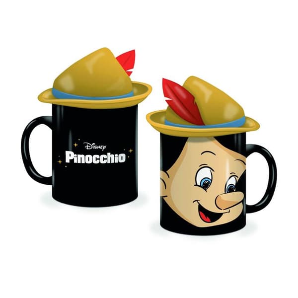 Mugg 3D - HALF MOON BAY - Pinocchio - Keramik - 400ml - Ej diskmaskinssäker- USED
