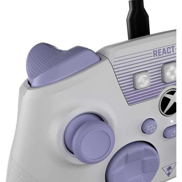 Turtle Beach REACT-R Handkontroll Trådbunden 3,5 mm Xbox/PC Vit/Lila